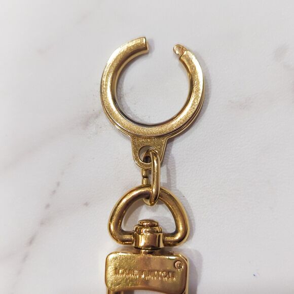 Genuine Louis Vuitton Pochette Extender Gold Color Key Ring - Picture 9 of 11